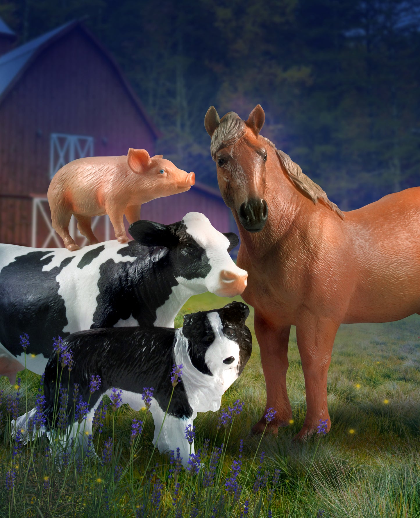 MOJO Farmyard Animal Figurine Collection