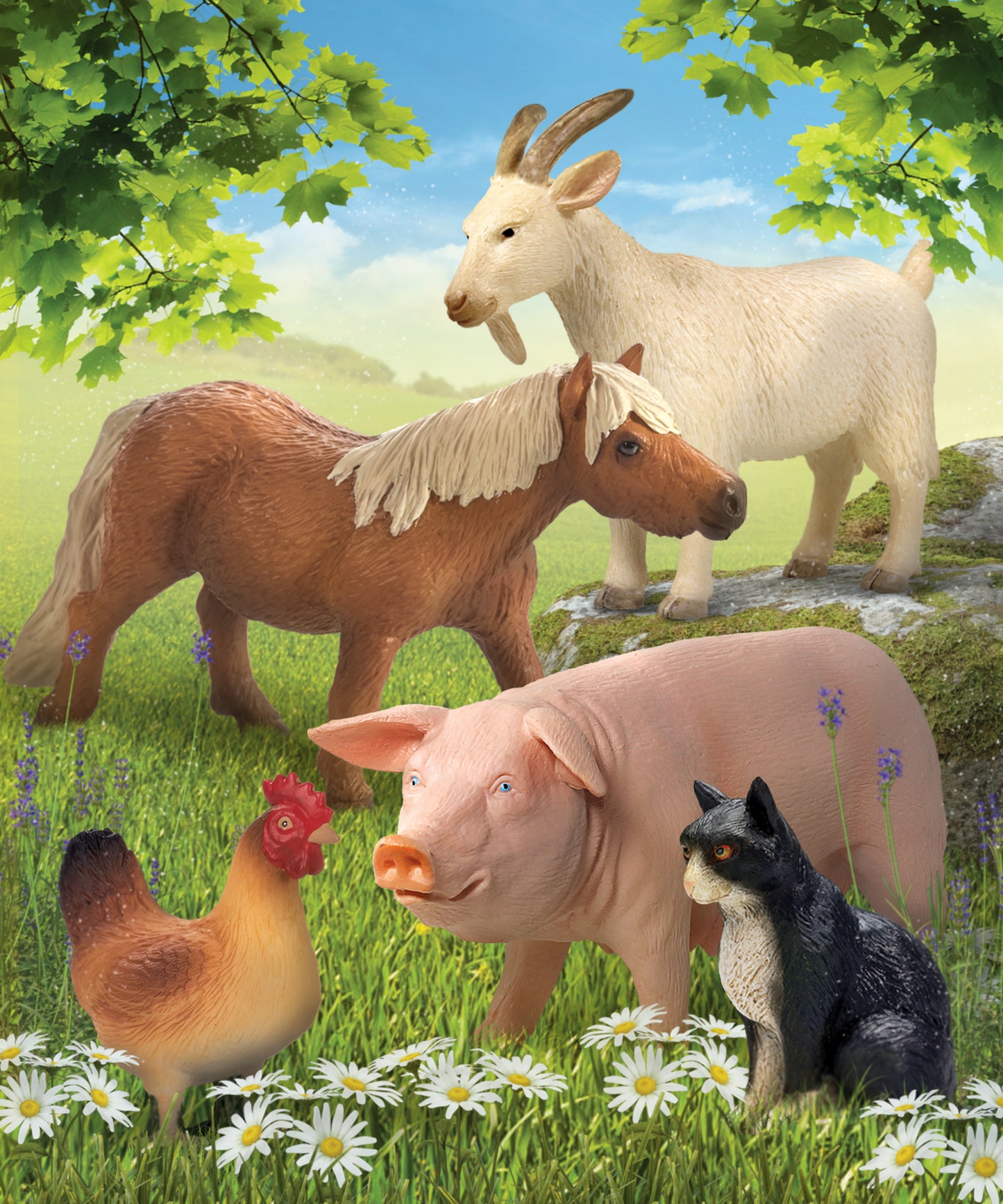 MOJO Farmyard Animal Figurine Collection