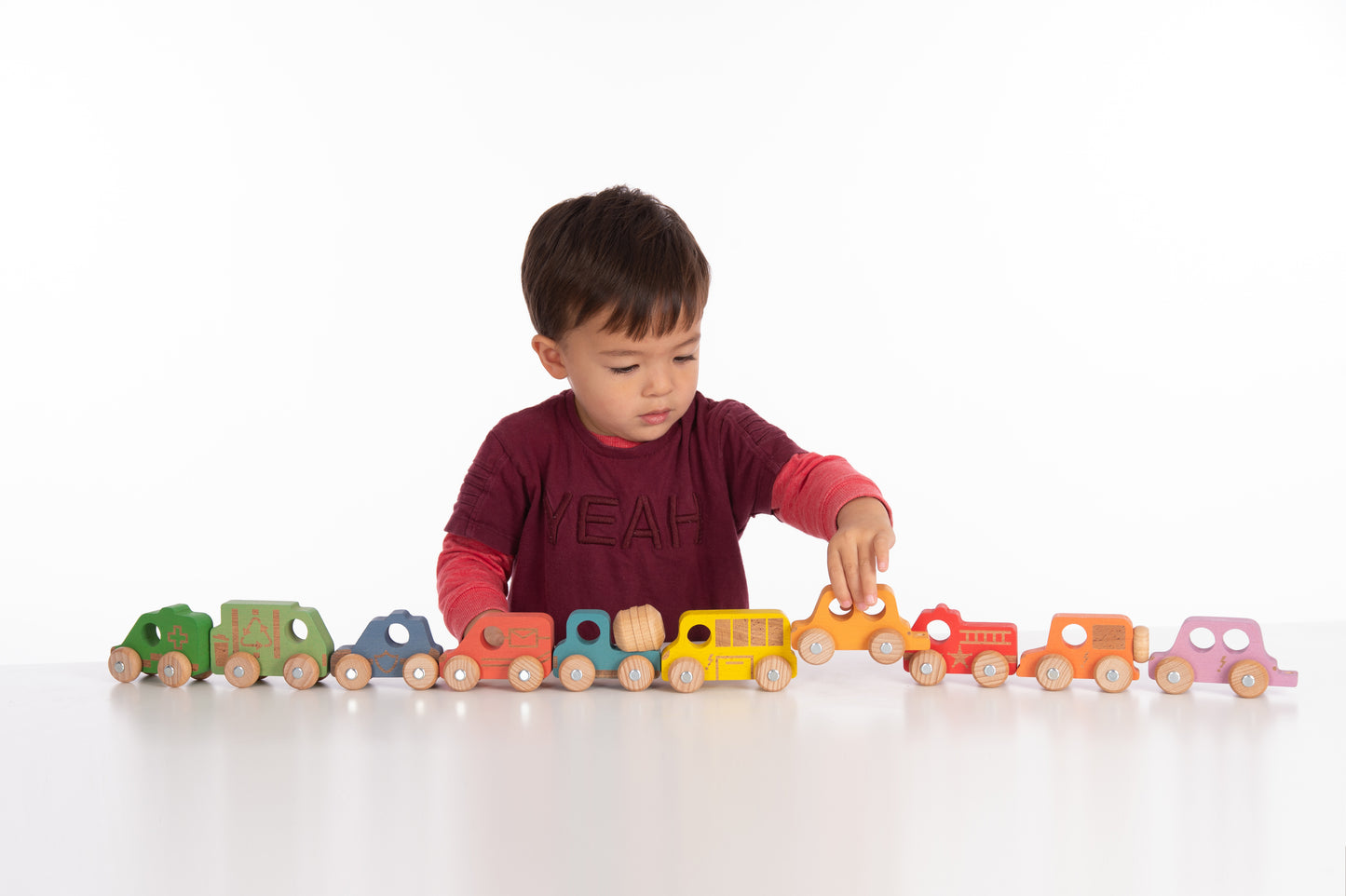 Rainbow Wooden Vehicles (12M+)