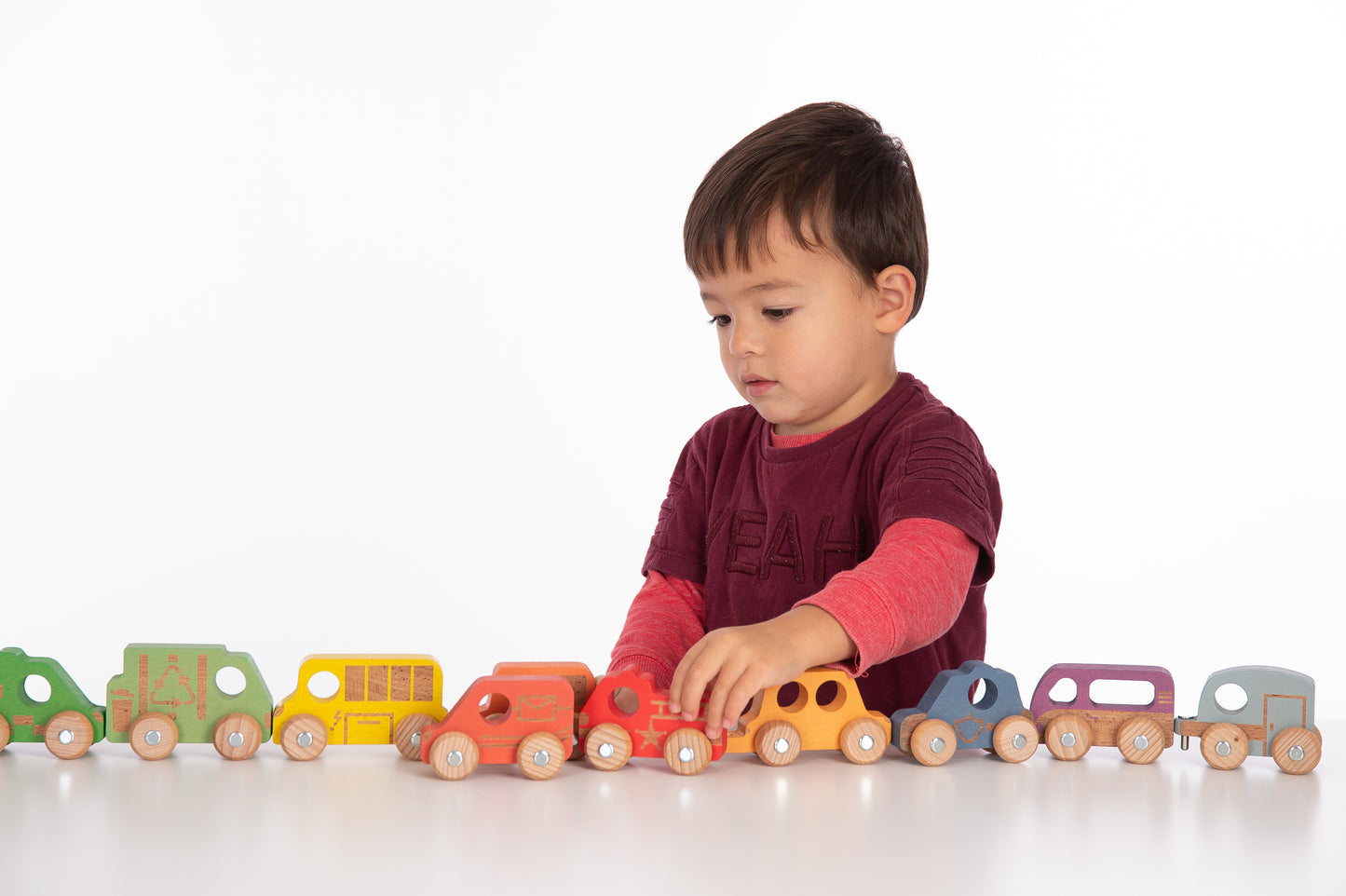 Rainbow Wooden Vehicles (12M+)