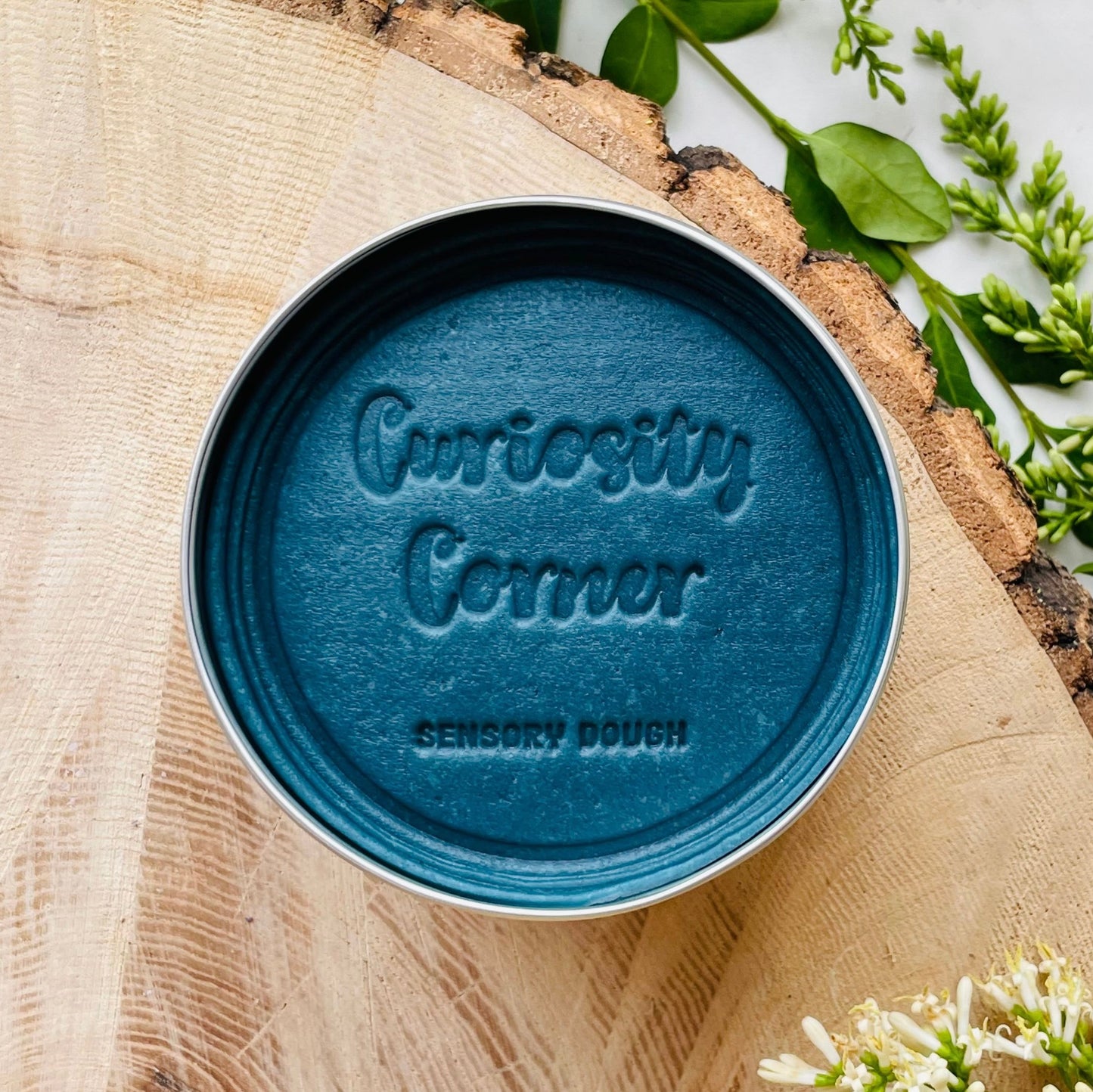 Tin of Curiosity Corner Sensory Dough in Midnight Blue