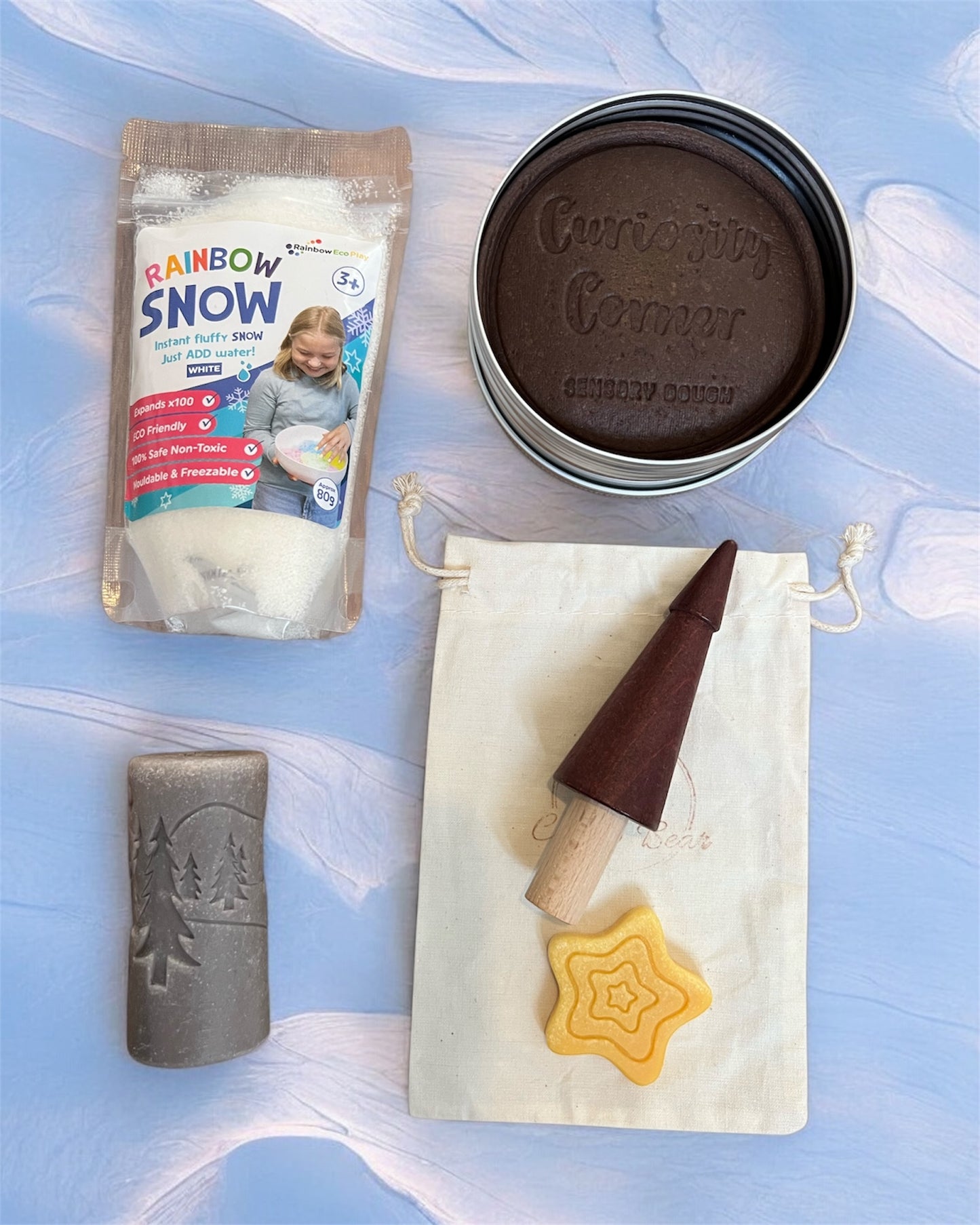 Cub & Bear's Monthly Sensory Play Subscription Box ~ December ~ Midwinter Magic