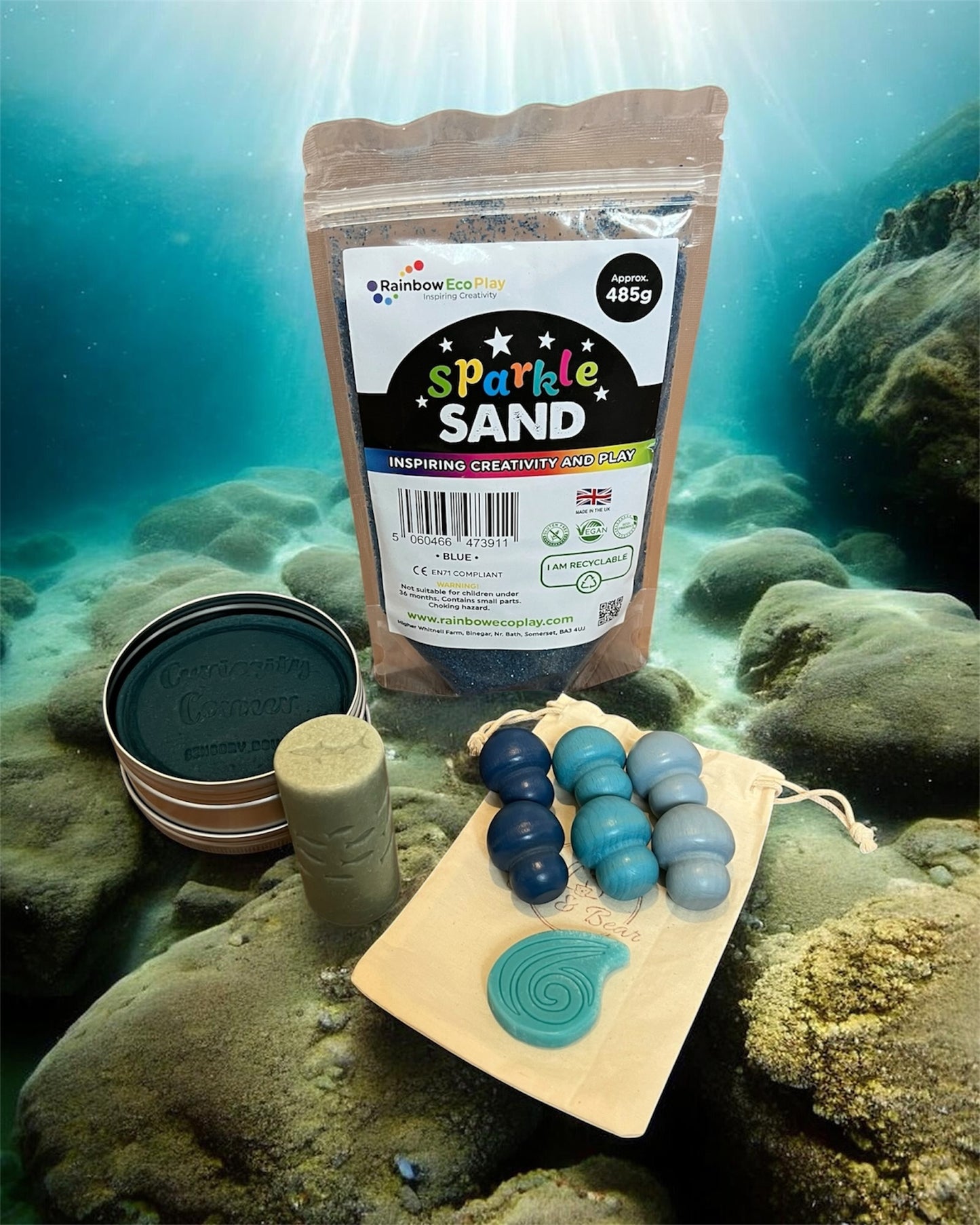 Cub & Bear's Monthly Sensory Play Subscription Box ~ August ~ Into the Deep
