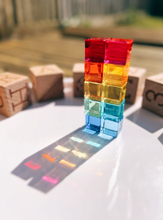 Explore Light & Colour Rainbow Cube Gems 10 Pack (10M+)
