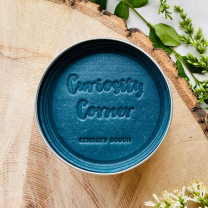 Tin of Curiosity Corner Sensory Dough in Midnight Blue