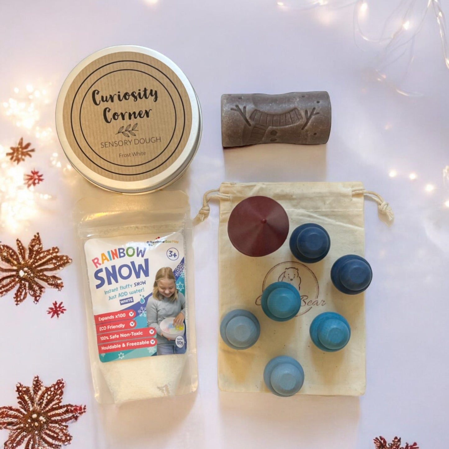 Cub & Bear's Monthly Sensory Play Subscription Box ~ December ~ Seasonal Edition ~ Winter Wonderland