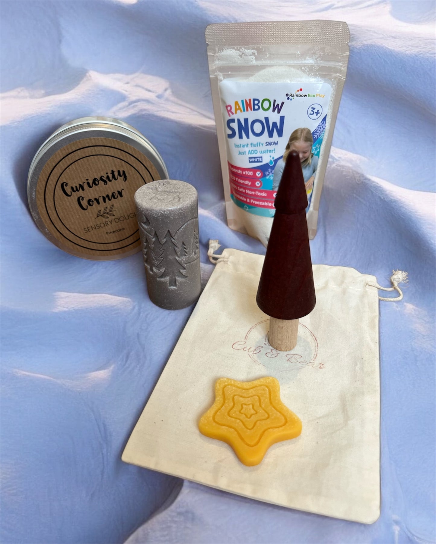 Cub & Bear's Monthly Sensory Play Subscription Box ~ December ~ Midwinter Magic