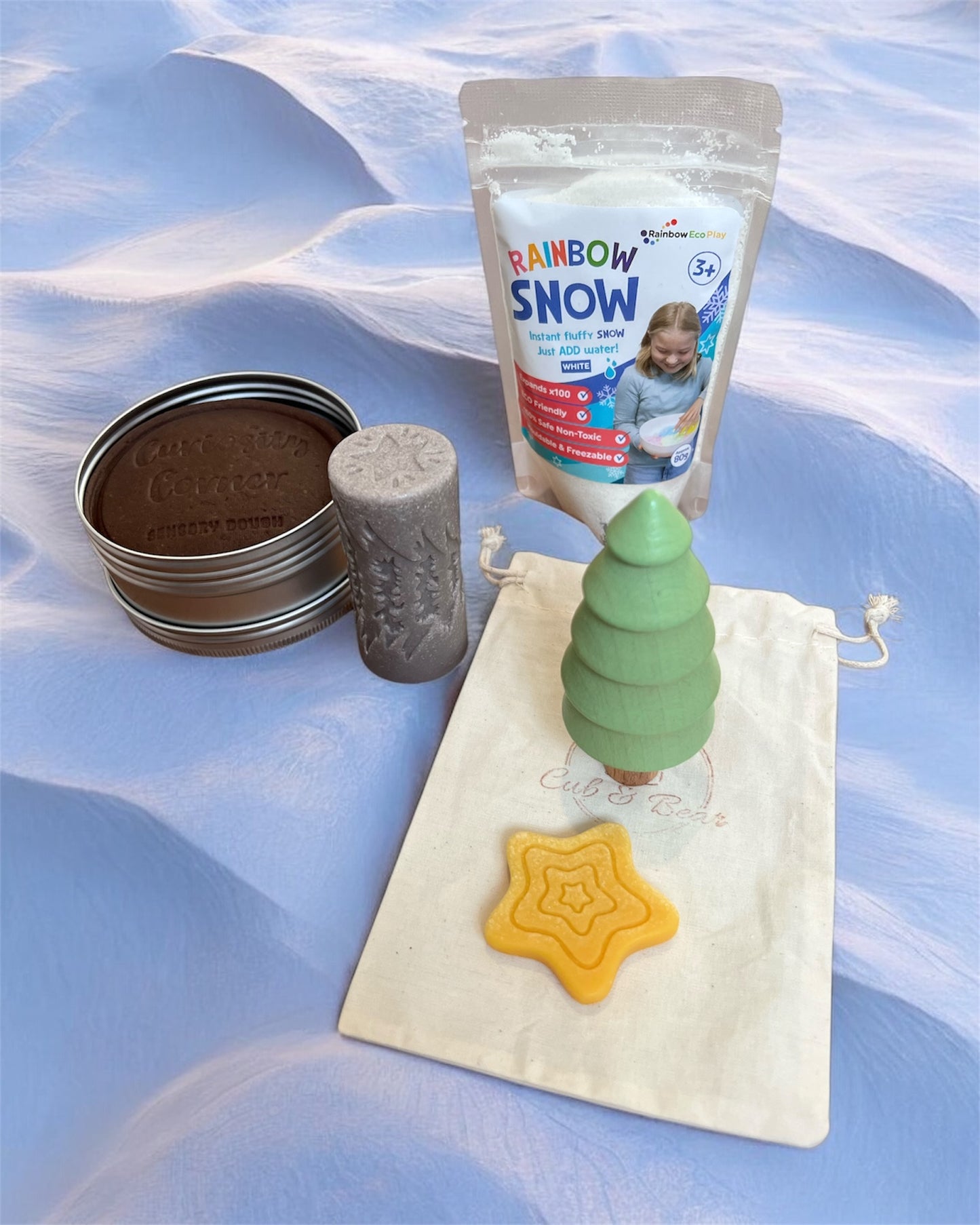 Cub & Bear's Monthly Sensory Play Subscription Box ~ December ~ Midwinter Magic