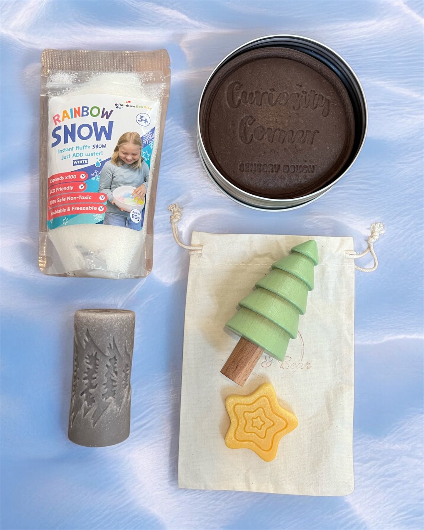Cub & Bear's Monthly Sensory Play Subscription Box ~ December ~ Midwinter Magic