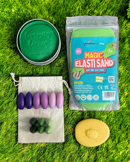 Cub & Bear's Monthly Sensory Play Subscription Box ~ May ~ Nature’s Little Helpers