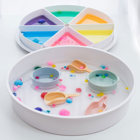 Inspire My Play ~ The PlayTRAY ~ Sensory Play Tray with Removable Compartments & Lid