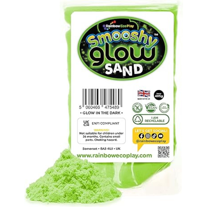Rainbow Eco Smooshy Kinetic Magic Glow Sand 485g